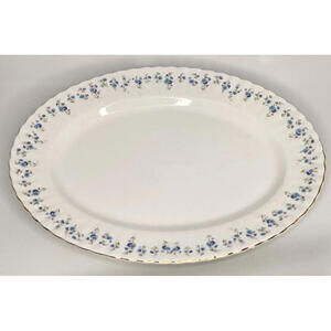 Royal Albert Bone China 1970 Memory Lane Oval Serving Platter 12 3/4 in